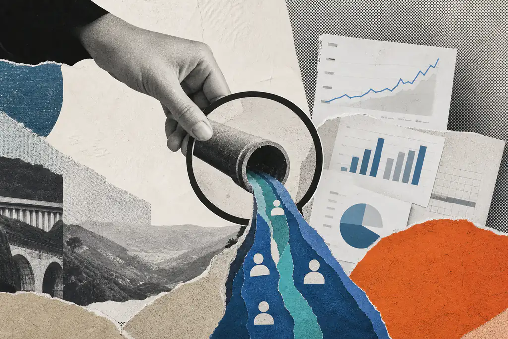 Monthly agency report filled with charts showing sessions and impressions, but no clear answer on whether spending gener