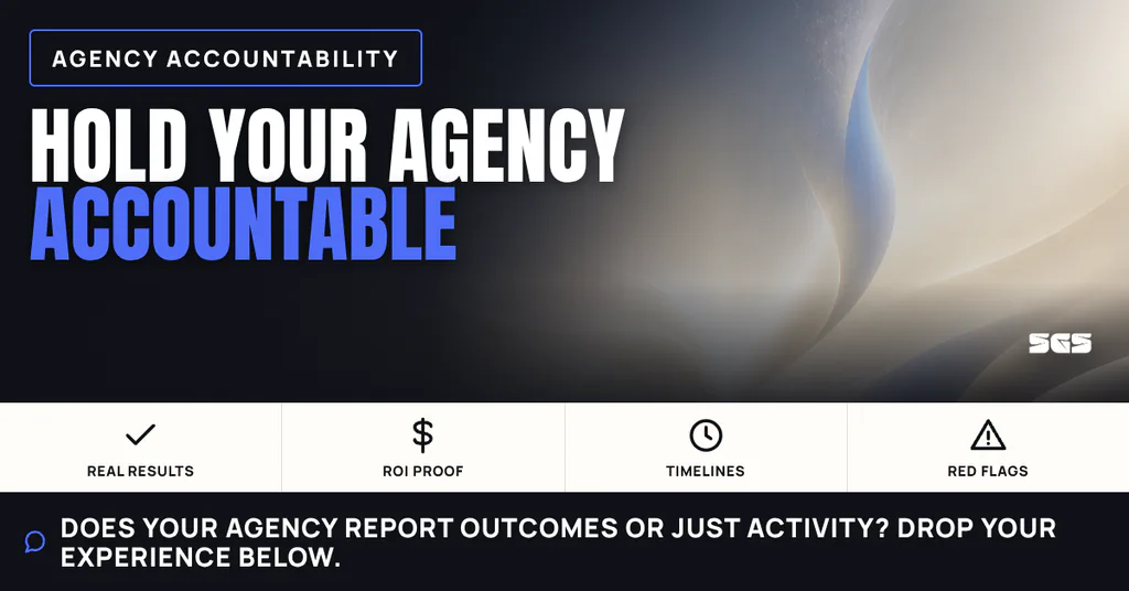 What a Marketing Agency Should Be Accountable For